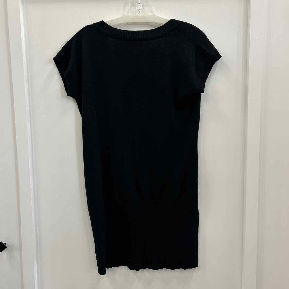 say what Size L Black Knit Preloved Dress