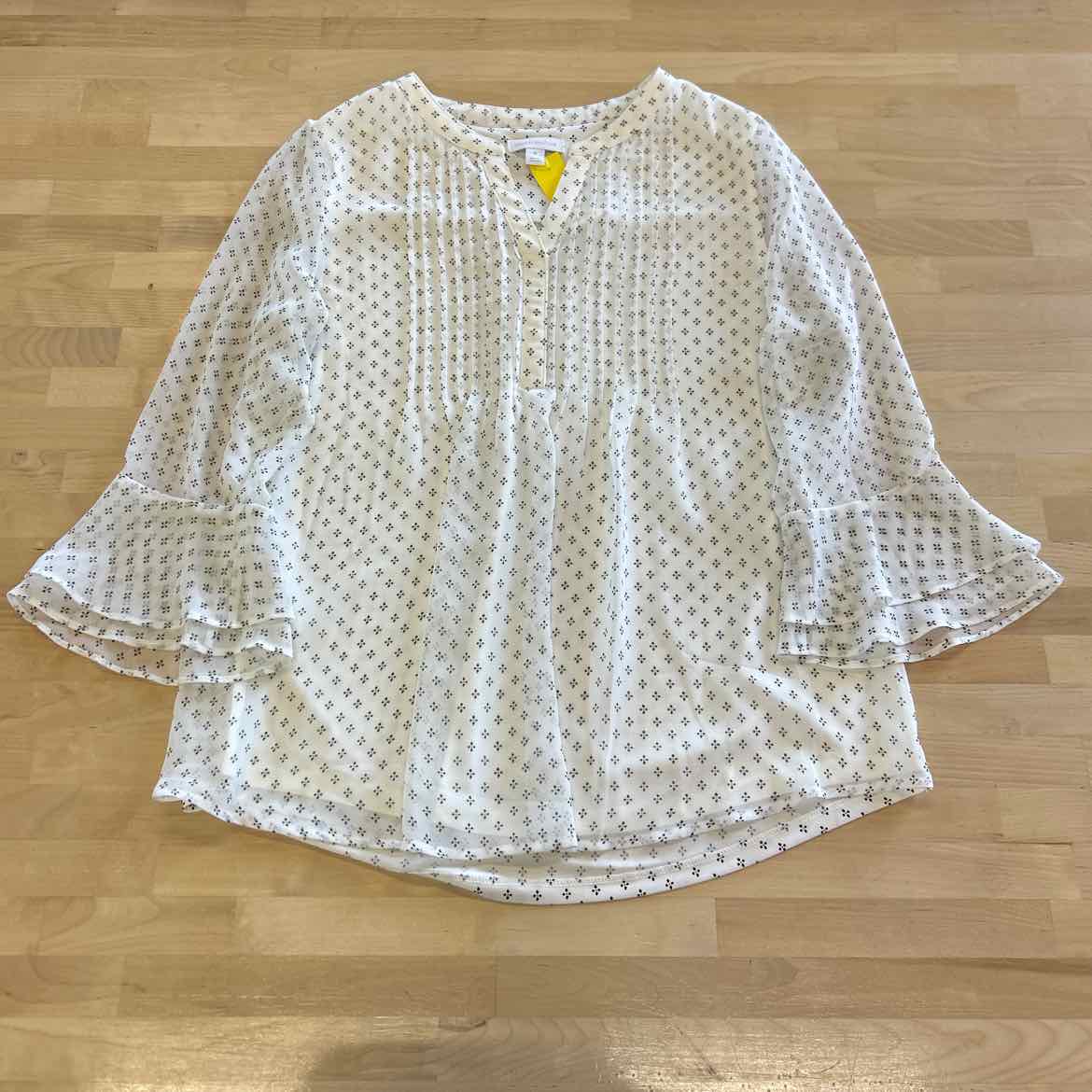 Charter Club Size M White Blouse