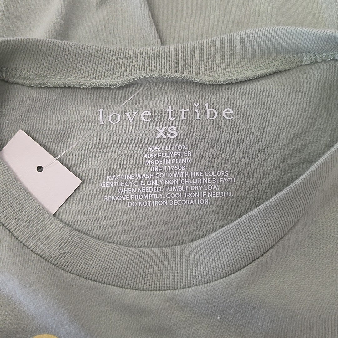 Love Tribe Size XS Don't Stress Graphic Print T-Shirt