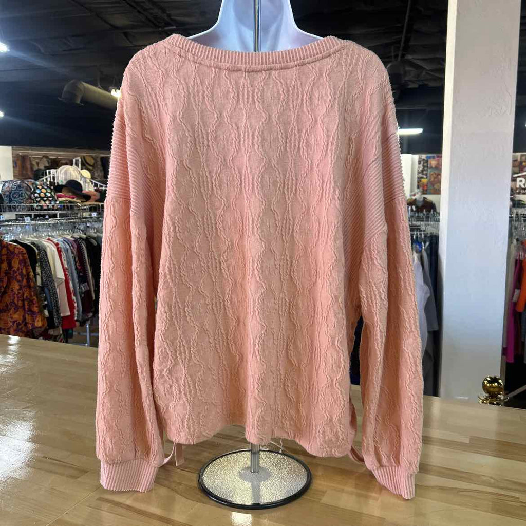 Democracy Size 1X Pink Preloved Sweater