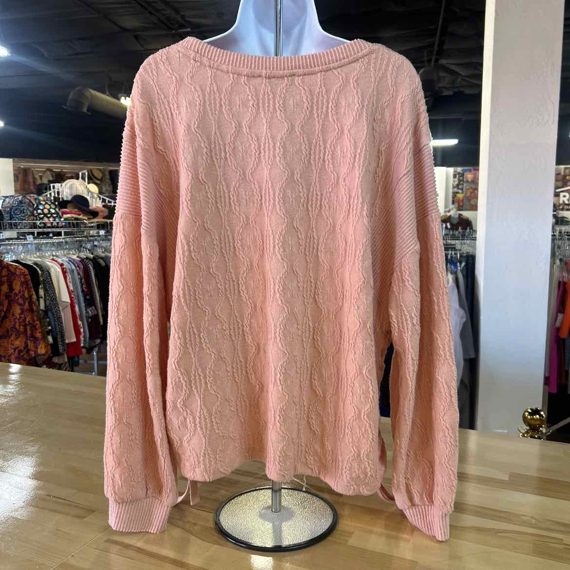 Democracy Size 1X Pink Preloved Sweater