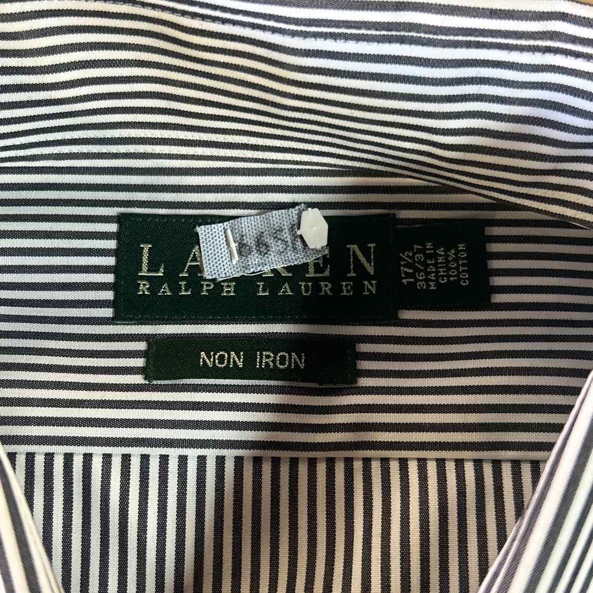 Ralph Lauren Size XL Black White Preloved MENS Button Down Shirt