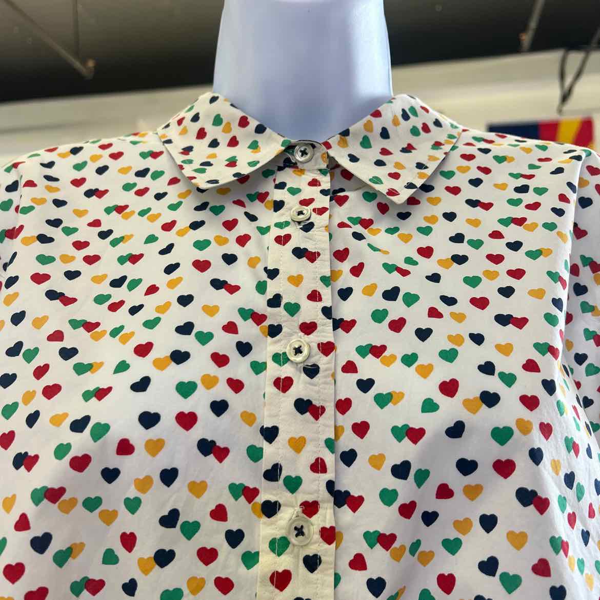 Talbots Size XLP White Preloved Button Down LS