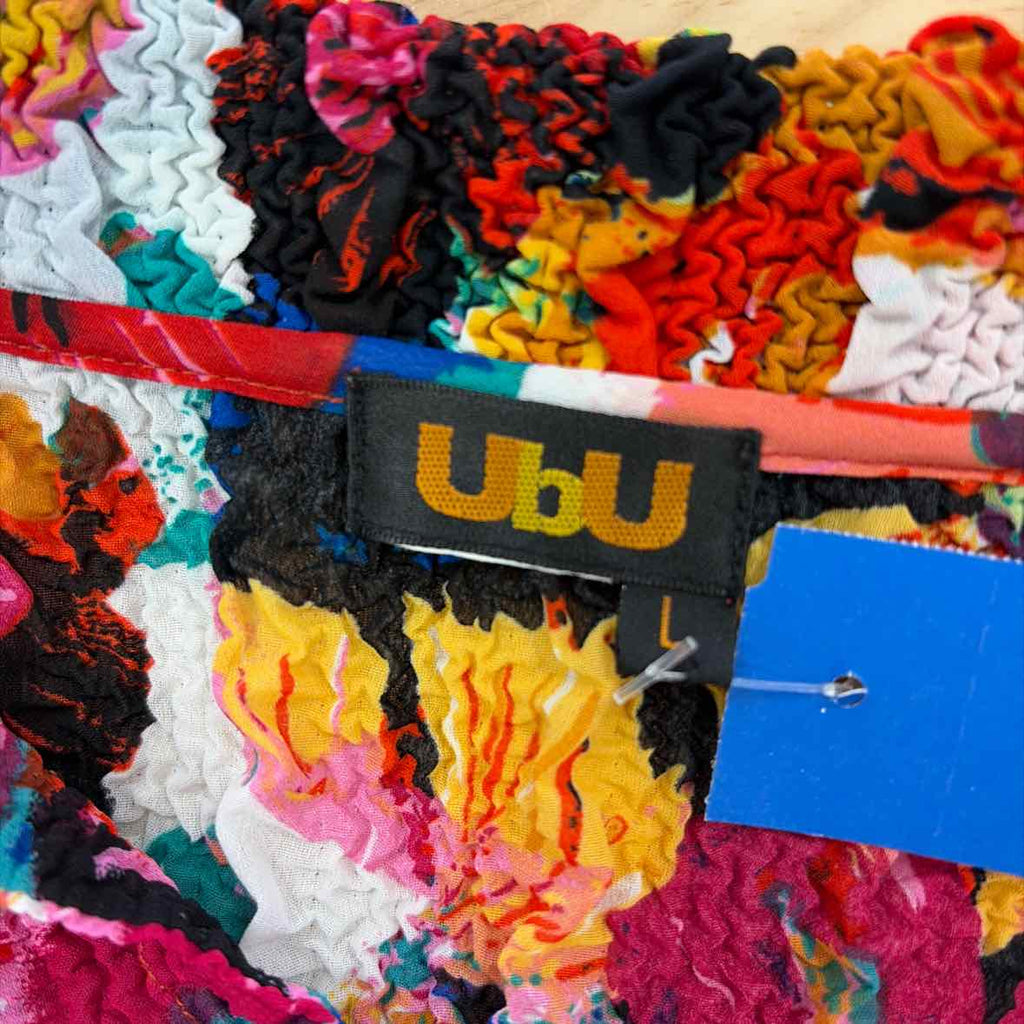 UBU Size L Multi Bright Button Down LS