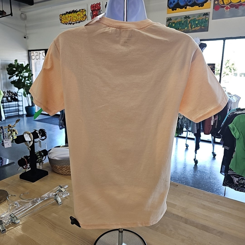 Rebellious One Size XS Peach New T-Shirt SS