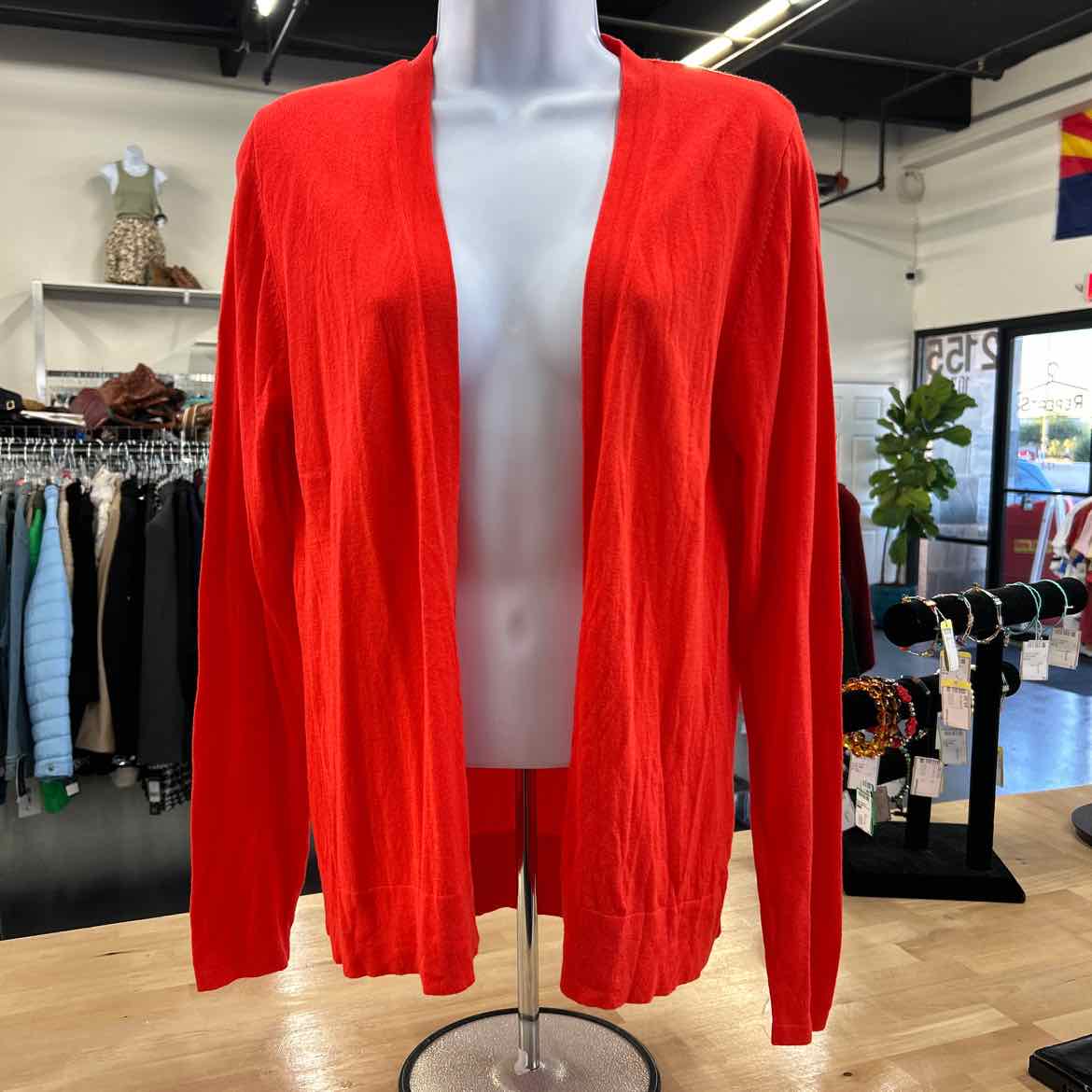 Old Navy Size L Orange Cardigan