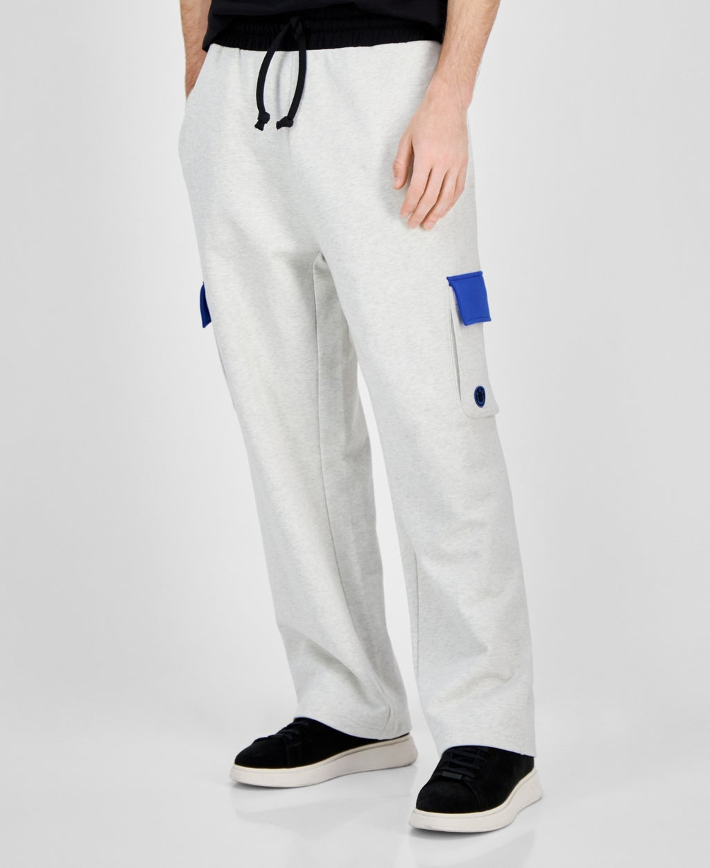 Hugo Boss Men's Nekiro Relaxed Fit Cargo Casual Trousers - Grey