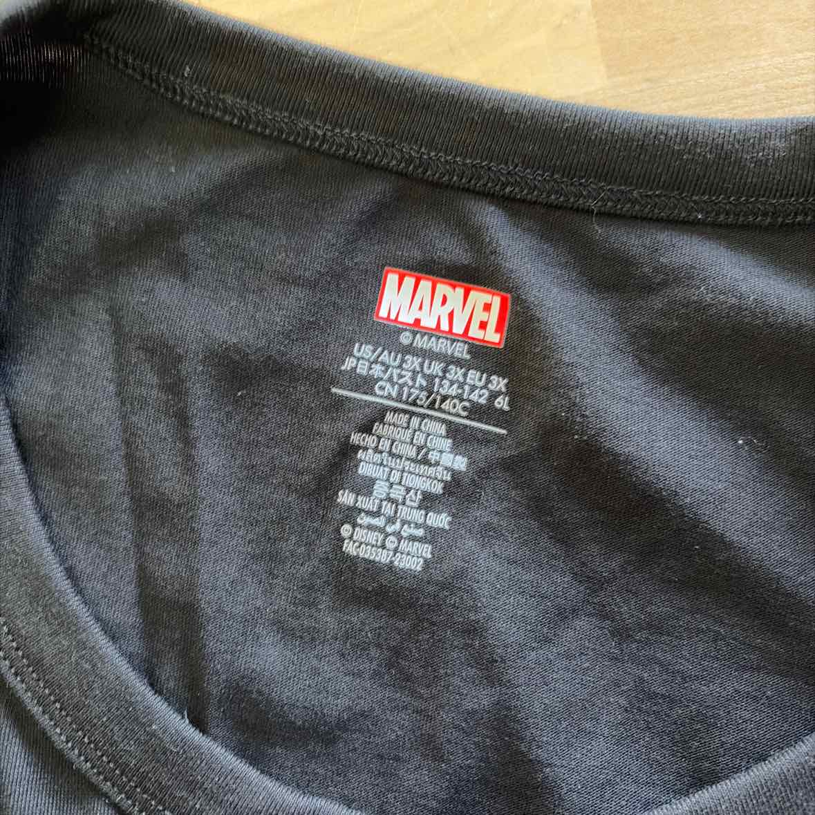 Marvel Size 3XL Black Preloved MENS Tank Top