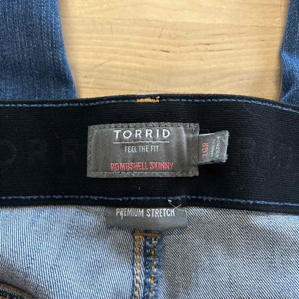 Torrid Size 16 Blue Denim Preloved Jeans