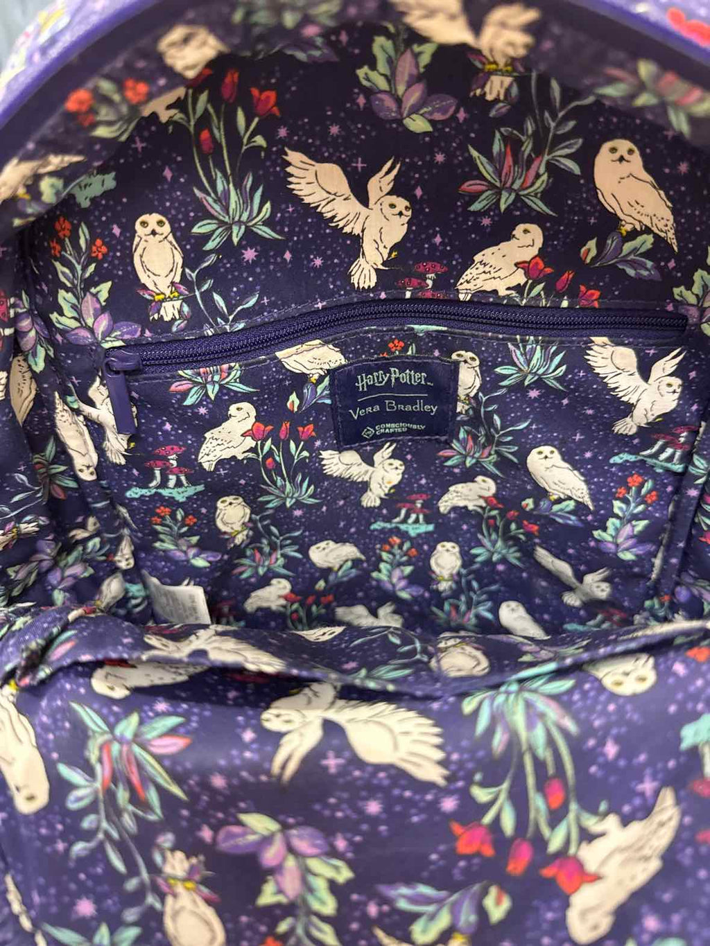 Vera Bradley Blue Print BackPack