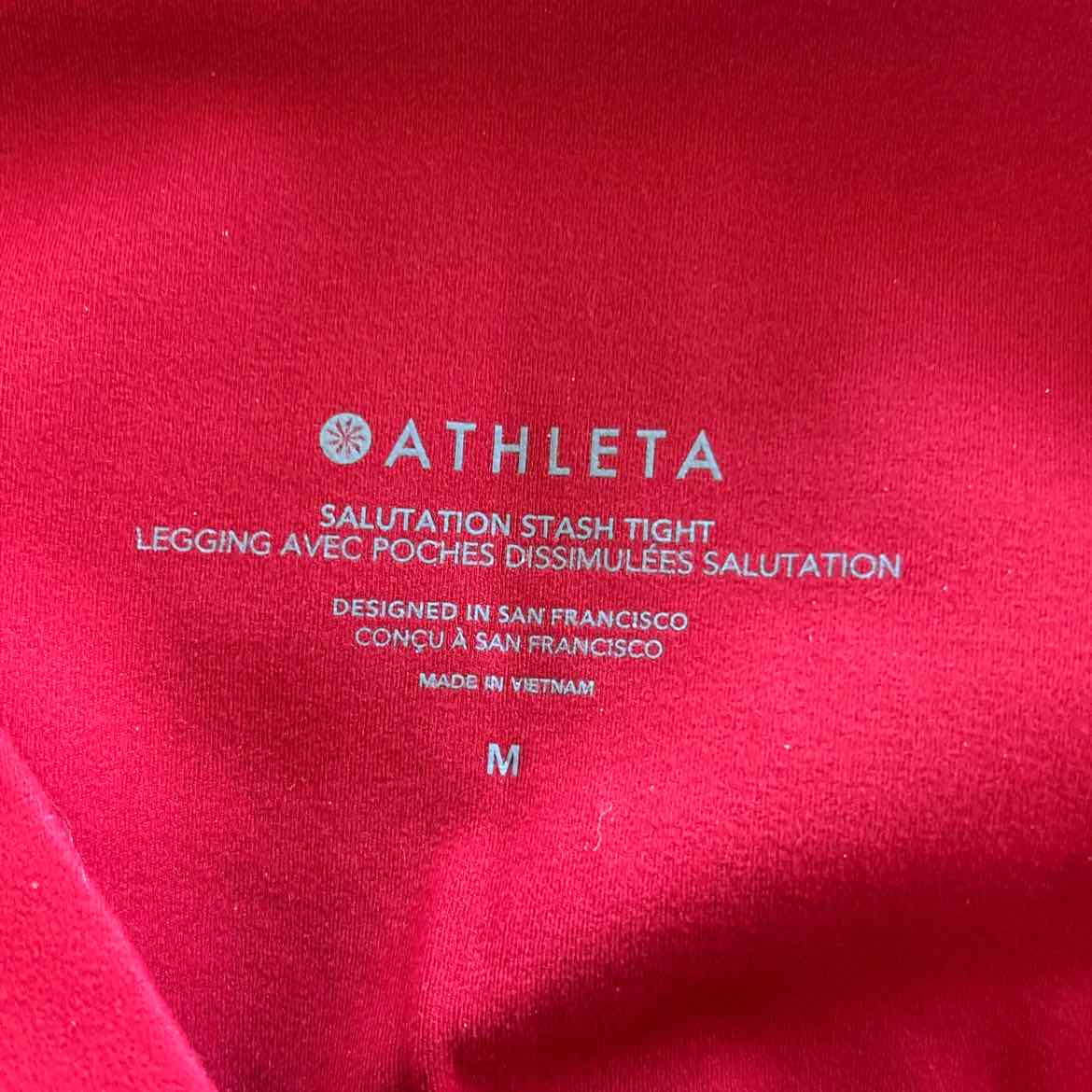 Athleta Size M Red Preloved Athletic Pants