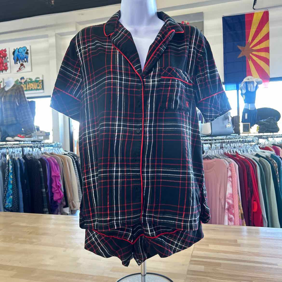 Victoria Secret Size S Black Used Pajamas