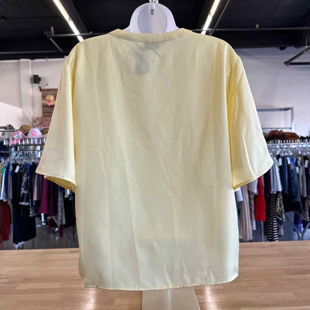 Nine West Size S Yellow Blouse