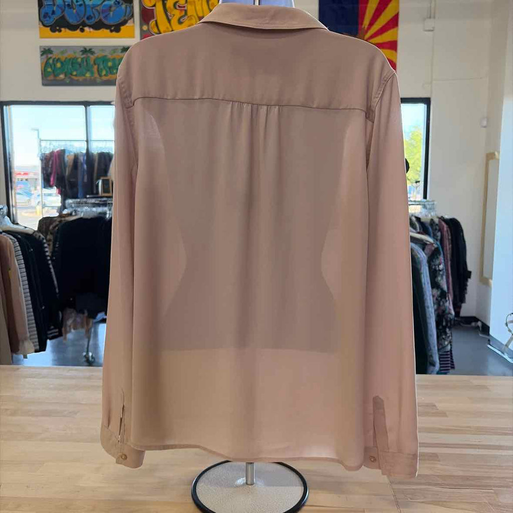 Loft Size M Tan Preloved Long Sleeve