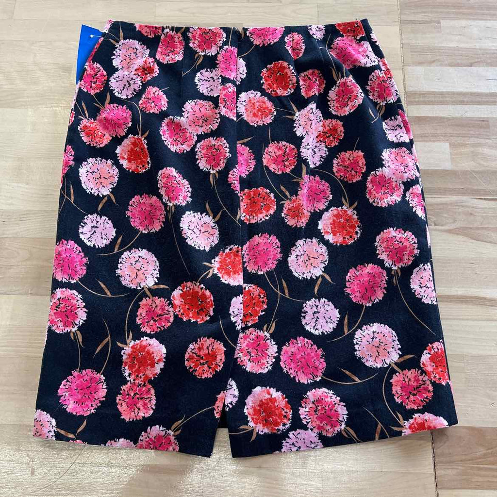 Talbots Size 4 Black Pink Preloved Skirt