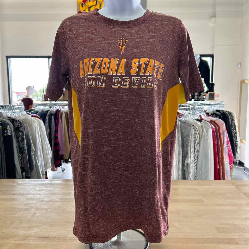 Champion Size S Burgundy Athletic Tee