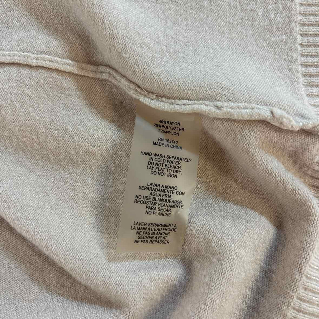 Aaeda Size M Beige Preloved Cardigan