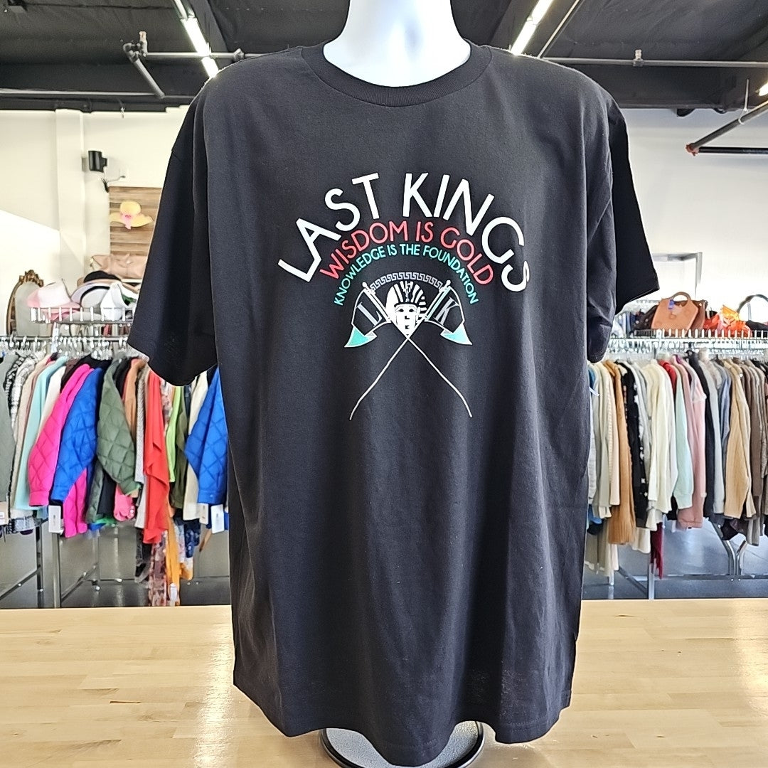 Last Kings Size XL Black MENS T-shirt