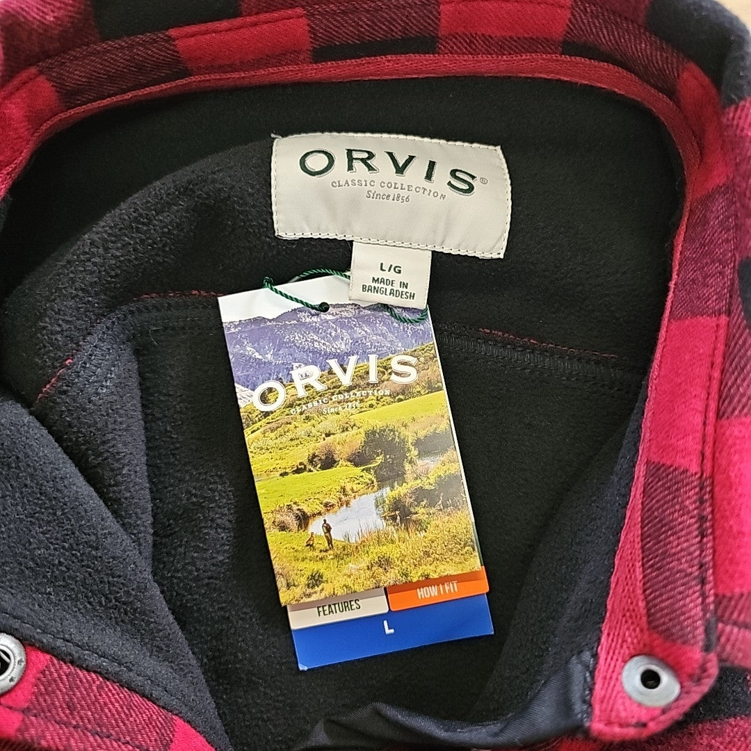 Orvis Women's Fleeced Lined Flannel Pinnacle Shirt Jacket