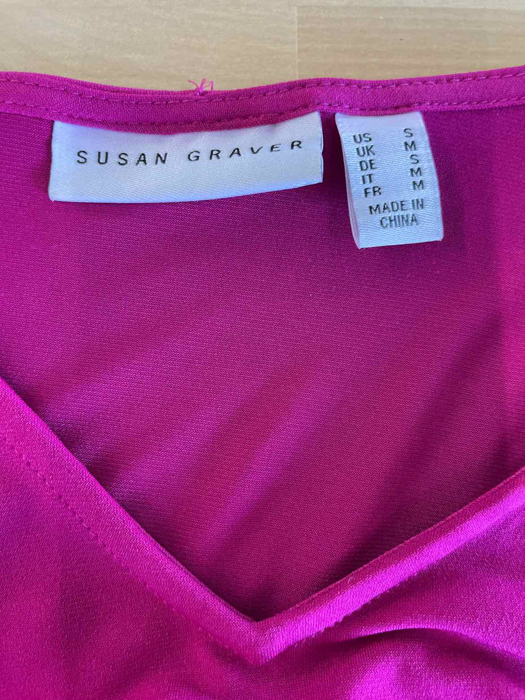 Susan Graver Size S Pink Long Sleeve