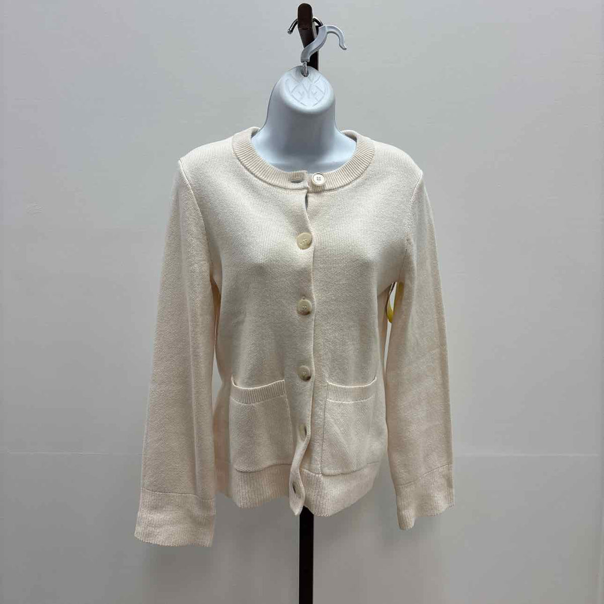 Loft Size S White Cotton Preloved Sweater