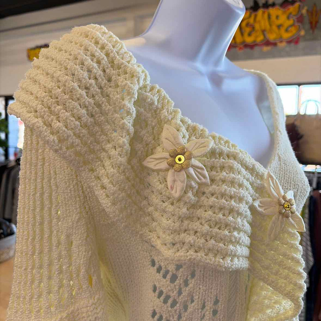 Hemer Size S/M White Knit Preloved Sweater