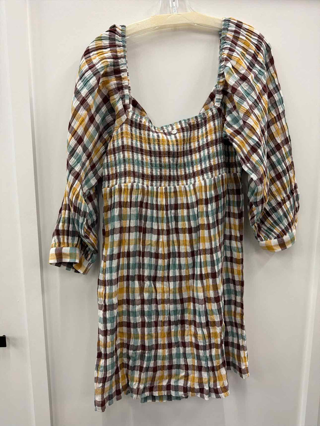 ROXY Moonlight Shores Plaid Dress