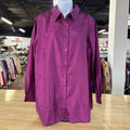 Joan Rivers Size M Raspberry Blouse LS