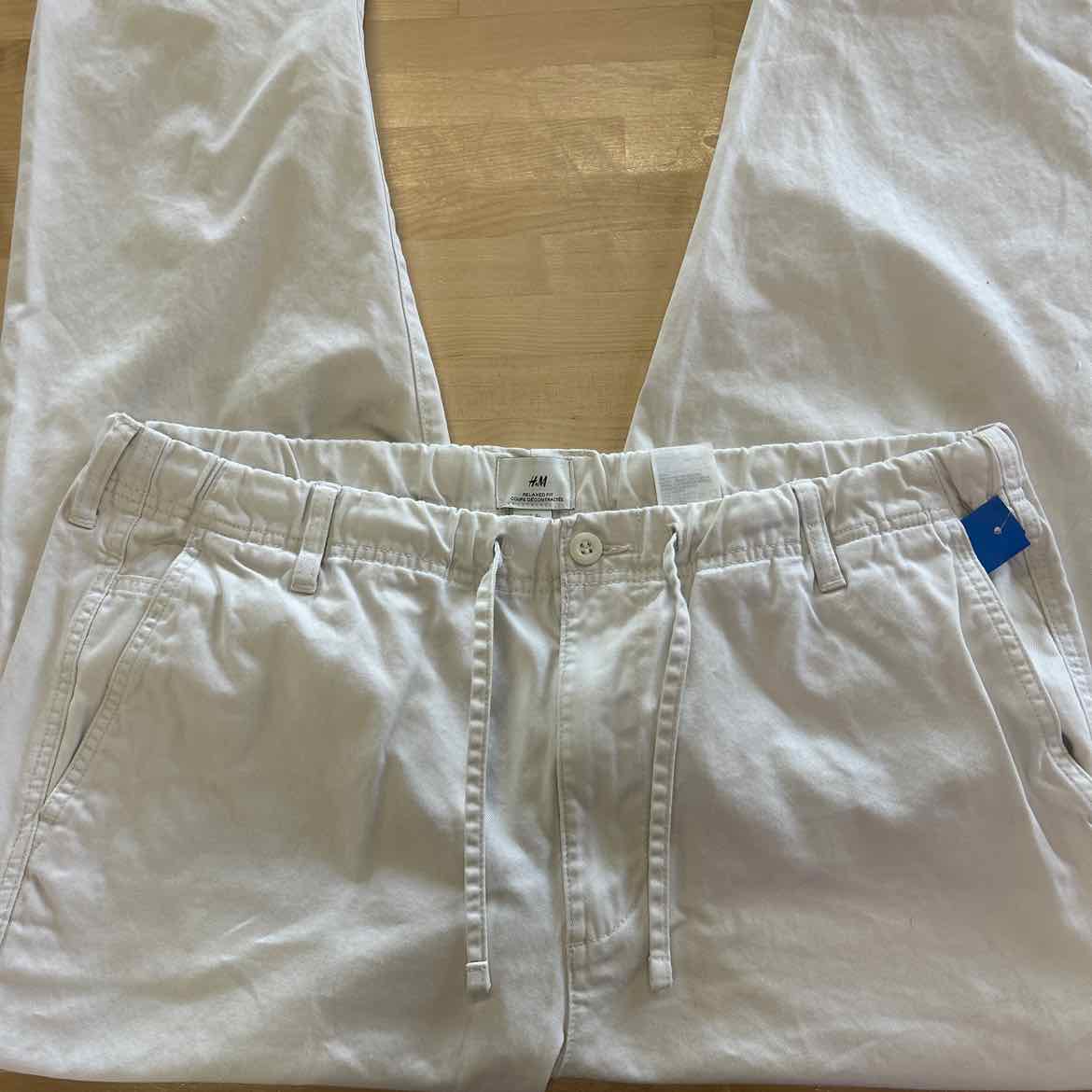 H&M Size XL White MENS Pants