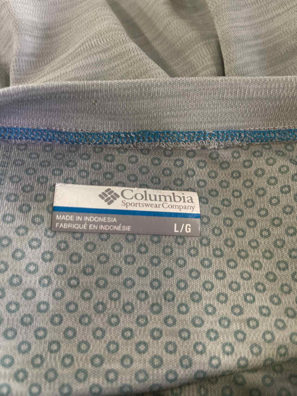 Columbia Size L Gray Preloved MENS T-shirt