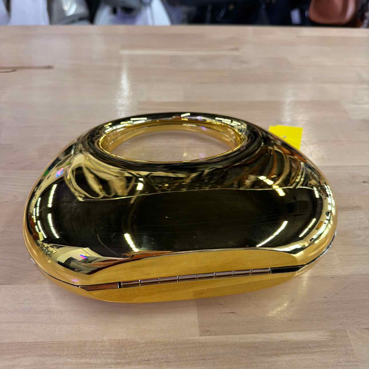 Grossi Gold Metal Handbag