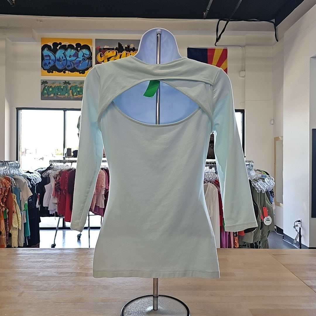Guess Size M Blue Preloved Blouse LS