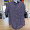 Mix&NY Size L Purple Preloved MENS Button Down Shirt