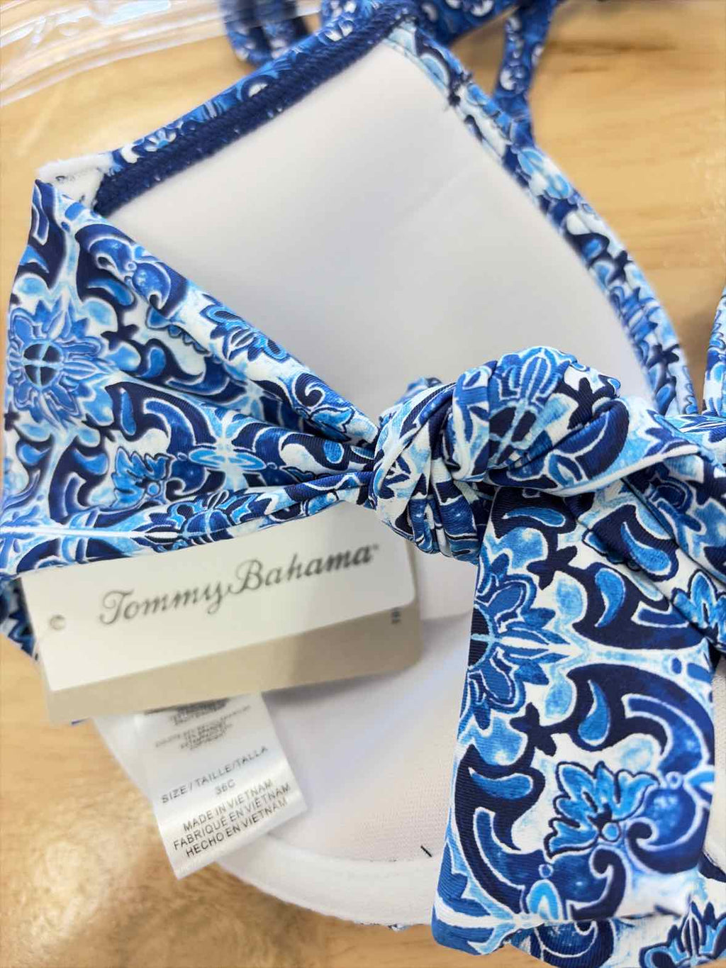 Tommy Bahama Size 36C Blue New Swimsuit Bottom/Top