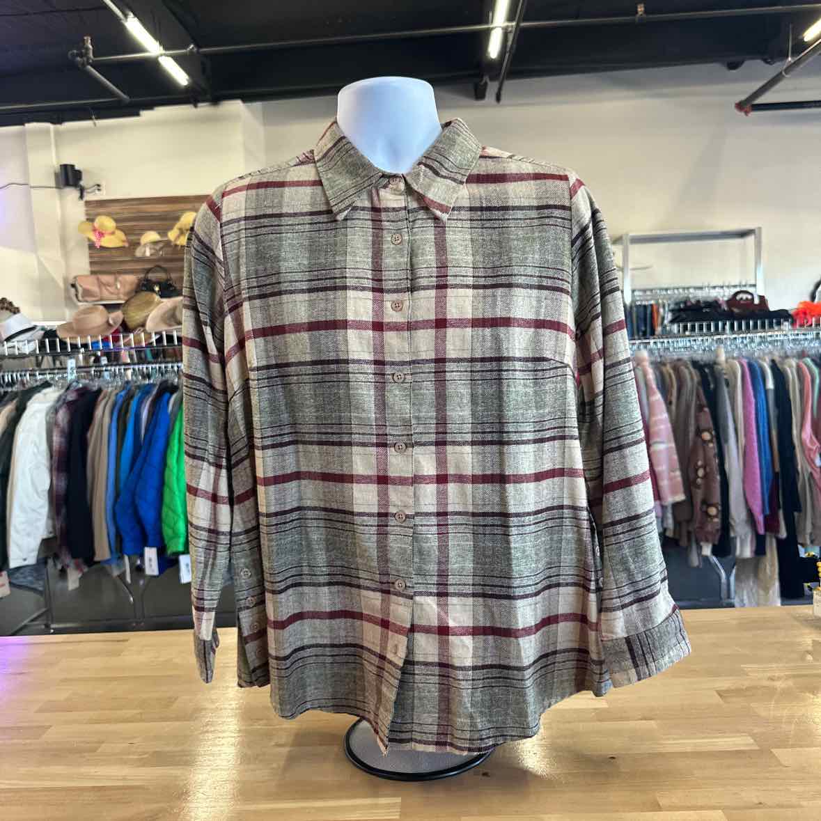 KerenHart Size L Tan flannel