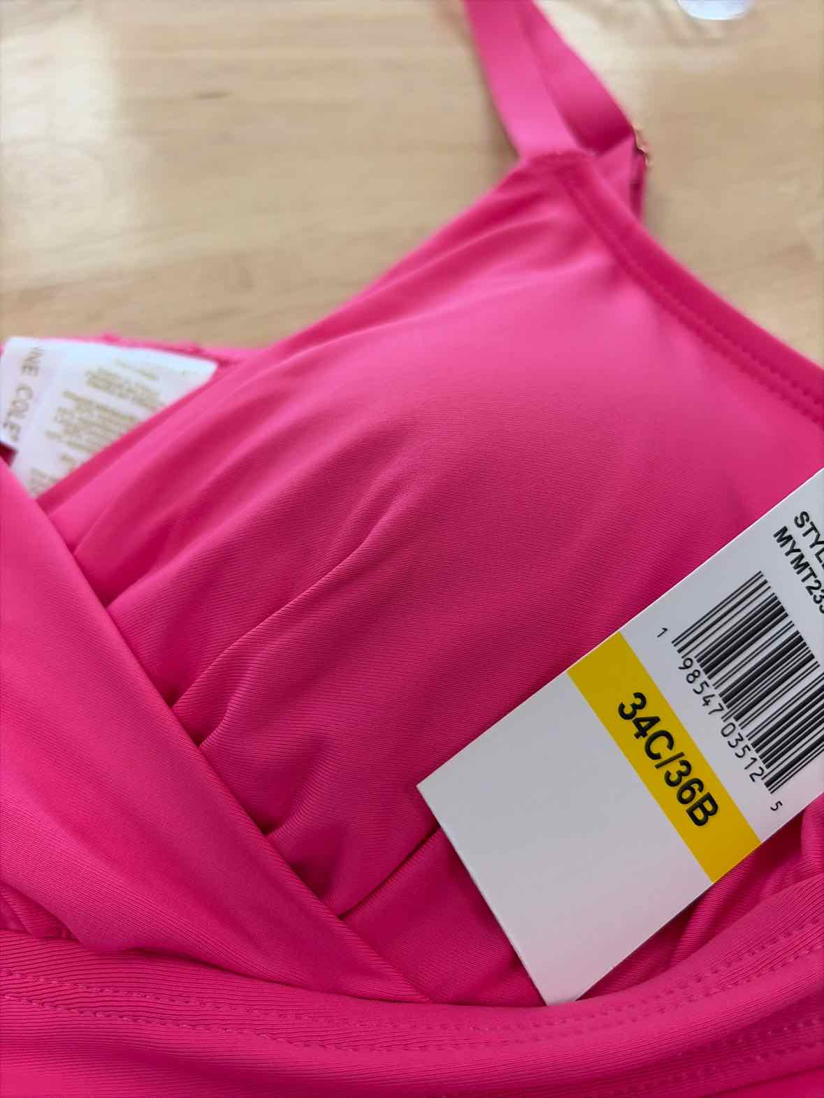 Anne Cole Women's Surplice Underwire Tankini Top - Pink Glow