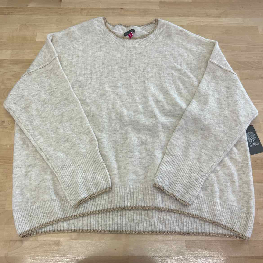 Vince Camuto Size XL Beige Sweater
