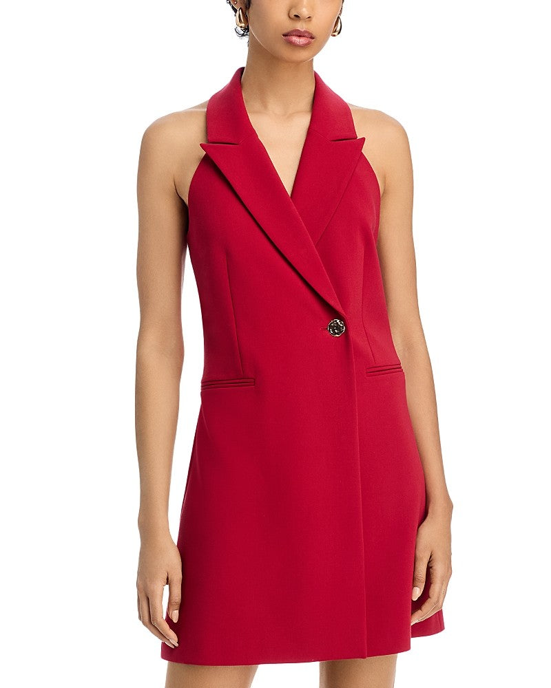 Whisper Halter Blazer Dress French Connection Dresses Red 10