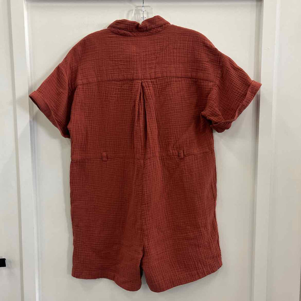 Madewell Size XS Orange Preloved Romper