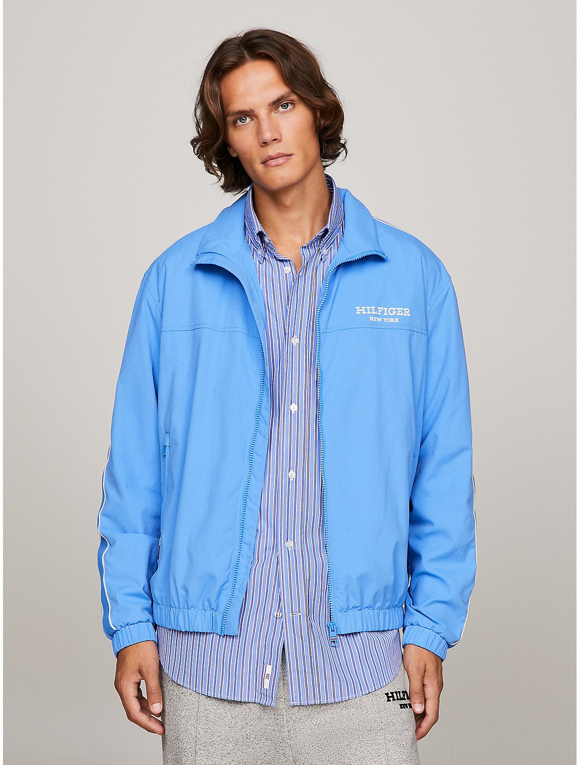 Tommy Hilfiger Men's Hilfiger Ny Stripe Track Jacket - Blue Spell
