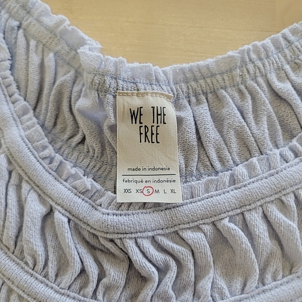 Free People Size S Blue Blouse