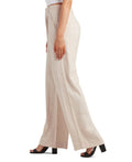 Bcx Juniors' Pleat-Front Mid-Rise Wide-Leg Pants - Sand