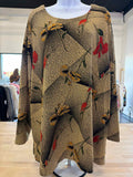 Sharon Anthony Size 3X Brown Long Sleeve