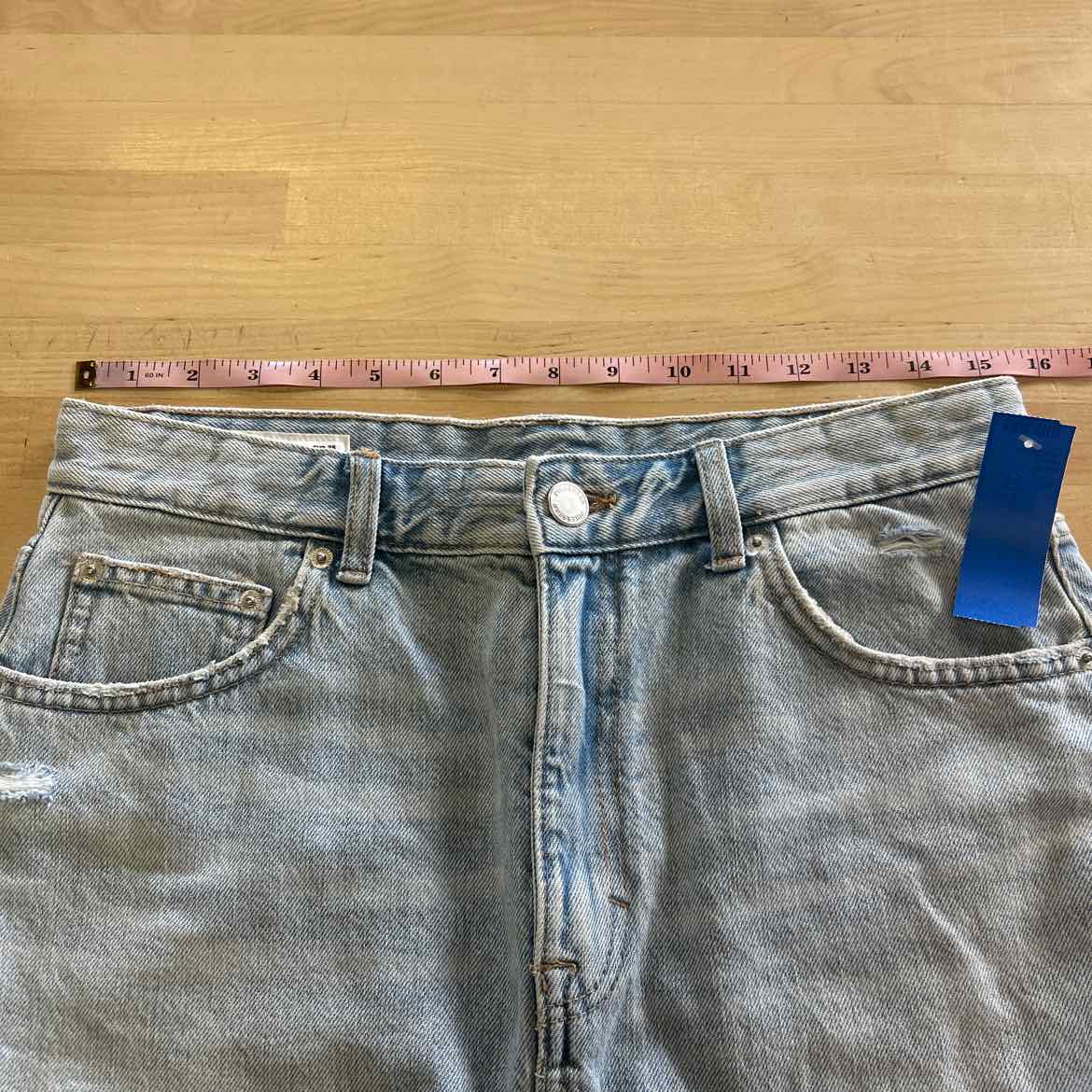 Pull & Bear Size 6 Blue Denim Preloved Skirt