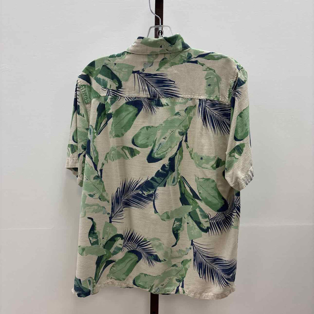 Island Republic Size M Green Preloved MENS Button Down Shirt