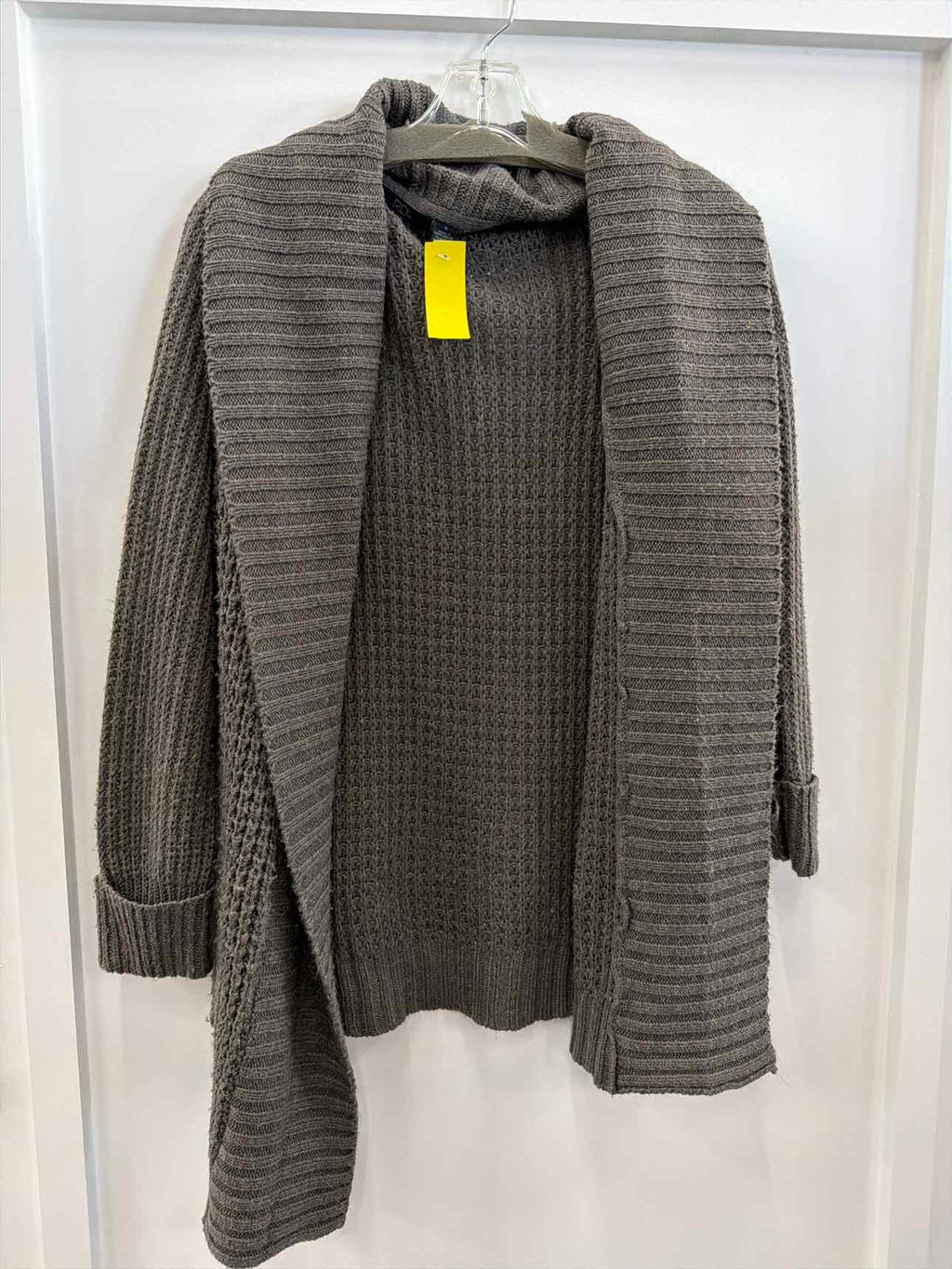 RDI Size 1X Gray Knit Cardigan