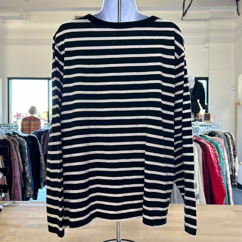 Old Navy Size XXL BLACK & WHITE Long Sleeve