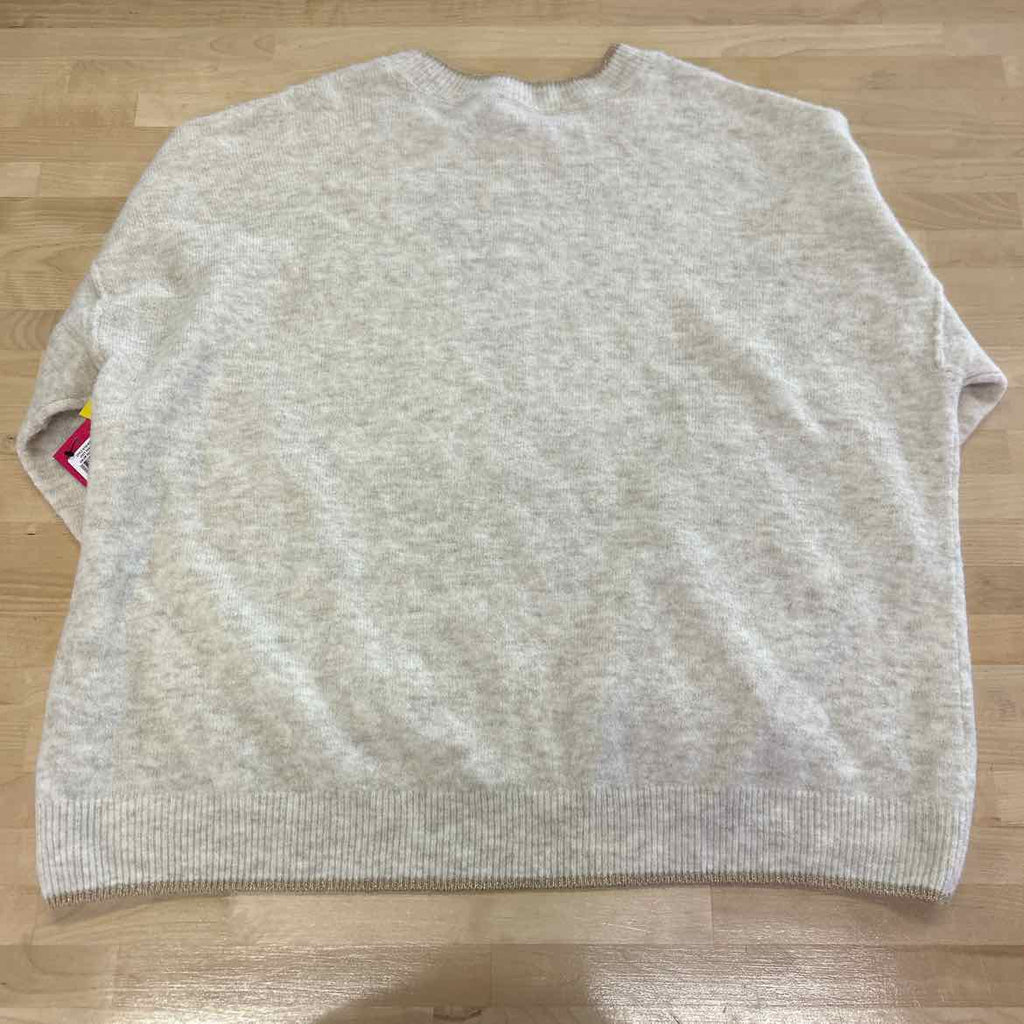 Vince Camuto Size XL Beige Sweater