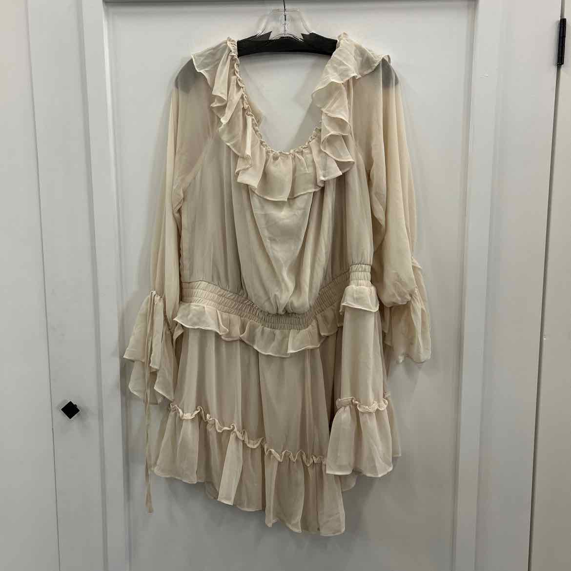 Fashionova Size 3X Tan New Dress