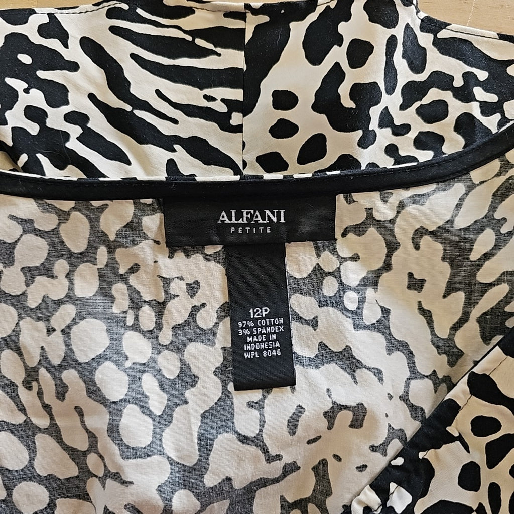 Alfani Size 12 White Preloved Blouse